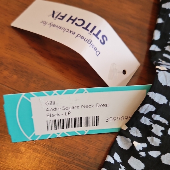 Gilli "Andie" Abstract Print Midi Dress LP - Picture 3 of 11